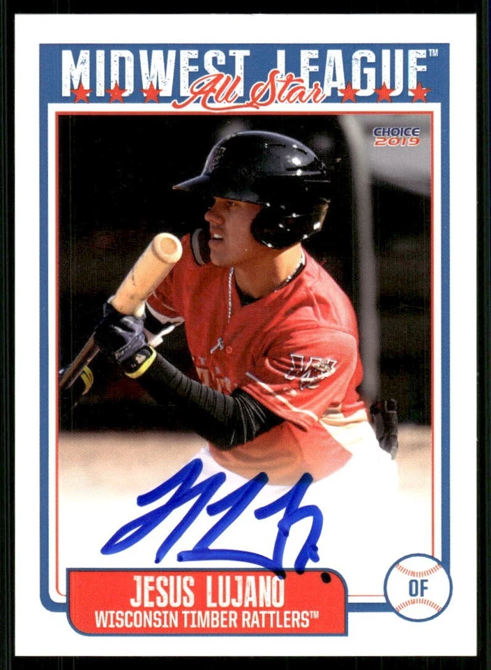 2019 Wisconsin Timber Rattlers JESUS LUJANO Signed Card autograph auto BREWERS - Image 1 of 1