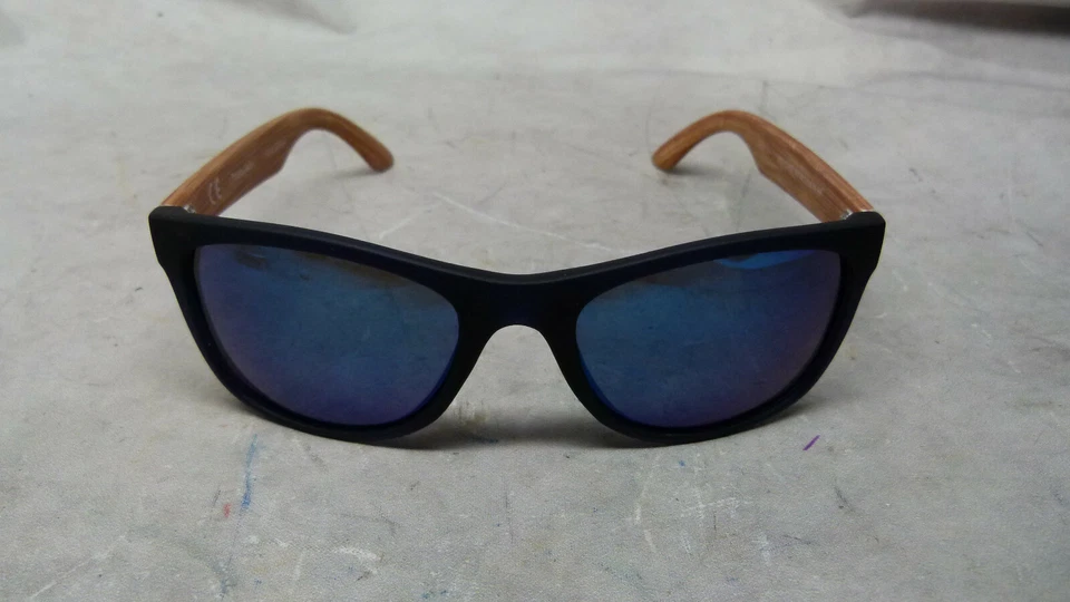 Очки солнцезащитные поляризованные Panama Jack SR1220 черные с полным ободком зеркальные линзы - Изображение 1 из 4