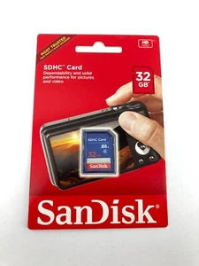 (7) SanDisk 32GB Class 4 SDHC Memory Card - Picture 1 of 3