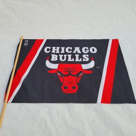 Vintage Chicago Bulls 17 X 12  Flag NBA Bulls Flag Cover
