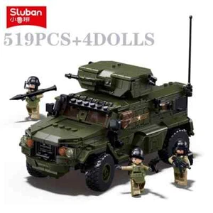 Sluban 519PCS Military VDVS Assault Armored Vehicle Car Model Building Blocks - Picture 1 of 6