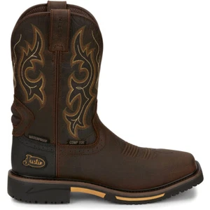 Justin Original Workboots Joist 11 Inch Electrical Composite Toe Work Mens Size - Picture 1 of 5