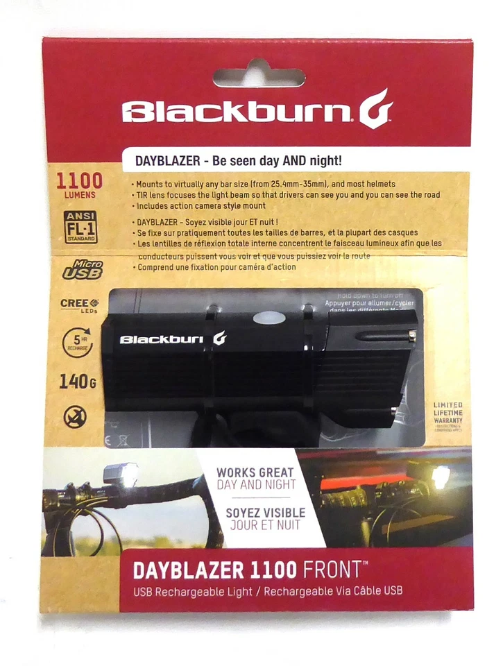 Blackburn Dayblazer Bike Front Light Black 1100 Lumens