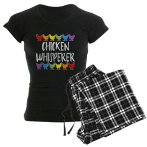 CafePress Chicken Whisperer Women's Dark Pajamas Women's Dark PJ (163076936) - Picture 1 of 79
