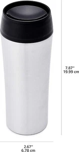 Taza de viaje de acero inoxidable Amazon Basics - Imagen 1 de 4