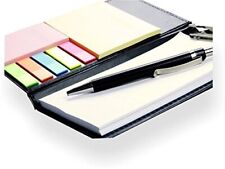 Note Pad/Memo Book with Sticky Notes & Clip Holder with Pen for Gifting