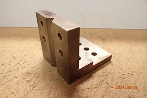 LOT H800 MACHINIST ANGLE PLATE WITH V GROOVE - Picture 1 of 11