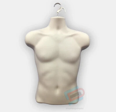 Male Hanging Body Form Retail Clothes Display Mannequin Skin Flesh (sdl3/4)
