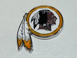 Washington Redskins Commanders Logo Lapel Hat Pin Chief John Two Guns White Calf - Picture 1 of 2