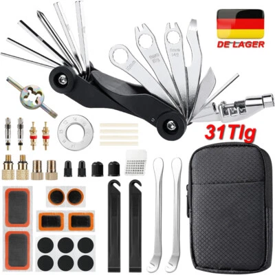 Bicycle tube repair kit repair kit puncture set patch tire repair 17 in 1 - Image 1 of 4