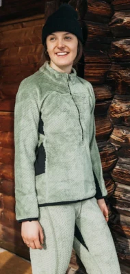 Women's Burton [ak] Baker High Loft Quarter-Zip Fleece size Small NEW - Image 1 of 4