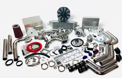 T70 T4 FOR FORD Mustang Single Turbo Kit 96-04 4.6 2 VALVE 900HP 4.6L 2v GT - Image 1 of 4