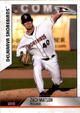 2019 Delmarva Shorebirds Choice #20 Zach Matson Creighton Missouri Baseball Card