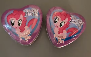 2 My Little Pony - Friendship Heart Candy Tin - PINKE PIE - Party Favors Gifts - Picture 1 of 4