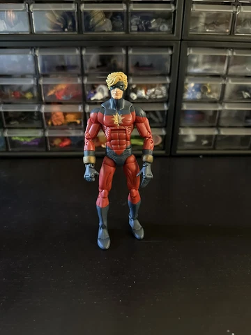 Captain Marvel Legends Modok BAF wave 6" LOOSE  Avengers Mar-Vel KREE ToyBiz Cover