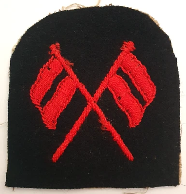 WW2 Royal Navy signals Cloth Patch Badge - Image 1 of 4