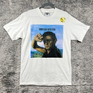 Vintage Johnny Cash Bitter Tears Tour Shirt Size Large Country Outlaw *RAR* - Bild 1 von 9