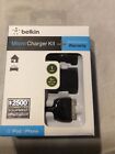 New Belkin charger kit I PHONE I POD  + warranty. Read compatibility description