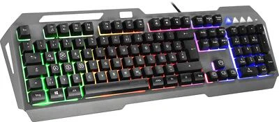SPEEDLINK LUNERA Metal Rainbow Gaming Keyboard Tastatur 1.5 m 720 g Schwarz - Bild 1 von 4