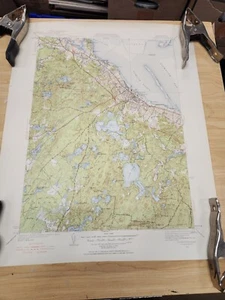 Top a graphical map of Plymouth Massachusetts 1950 - Picture 1 of 7