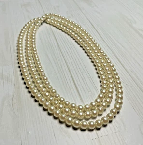 Collar de perlas vintage - cuentas de 8 mm - 144 cm de largo multi estilo - Imagen 1 de 24