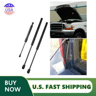 Front Rear Gas Strut Lift Support For Ford F-250 F-350 1999-2007 Super Duty Foto 1 de 4