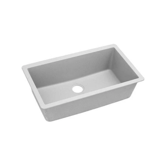 Elkay ELGRU13322WH0 Quartz Classic Single Bowl Undermount Sink - White