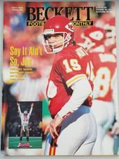Beckett Football Card Monthly #63 Joe Montana June 1995 Steve McNair Complete