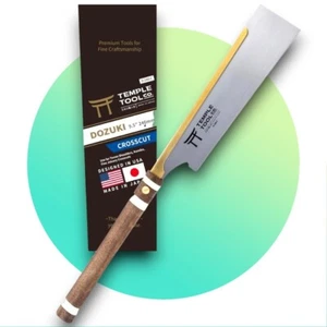 Temple Tool Co. Japanese Dozuki Wood Saw Crosscut - 240mm - Picture 1 of 8