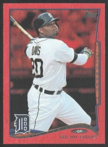2014 Topps Update Red Hot Foil Rajai Davis Detroit Tigers #US-207 - Picture 1 of 2