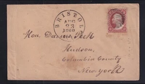United States Used Stamp on Cover from 1860 Sc#25 - Picture 1 of 1