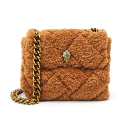 Kurt Geiger Kensington Soft Sq - Bolsa Tracolla En Tejido Marrón / Camel - Imagen 1 de 4