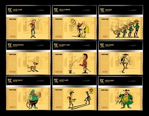 Golden Ticket Cartoon Kingdom - Lucky Luke Collection 1 - Lot de 9 tickets
