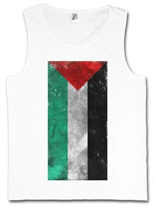 PALESTINE FLAG VINTAGE TANK TOP VEST SHIRT - Banner Free Arafat Palästina Israel - Picture 1 of 2