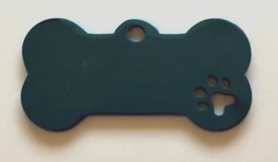 FREE US SHIPPING - LASER ENGRAVED DOG CAT ID NAME/PET TAGS WITH HOLLOW FOOTPRINT - Image 1 of 4