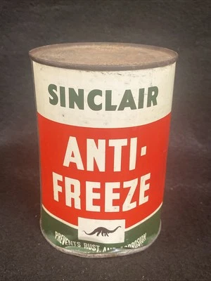 Vintage Sinclair Anti-Freeze Empty One Quart Metal Can - Image 1 of 4