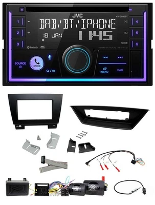 JVC Lenkrad USB 2DIN DAB Bluetooth CD Autoradio für BMW X1 E84 2009-2015 autom. - Bild 1 von 4