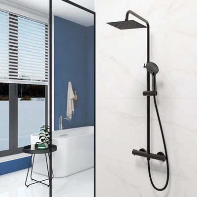 OCEAN ITALY Set Doccia con Rubinetto Termostatico, Soffione e Doccetta a Mano - Immagine 1 di 4