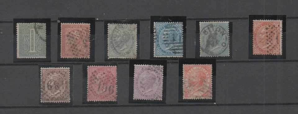 REGNO - 1863 - DE LA RUE - SERIE COMPLETA USATA - Immagine 1 di 1