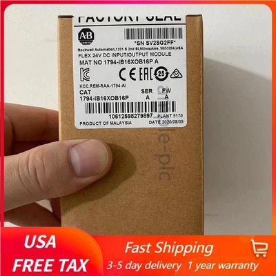 1 PCS New Factory Sealed AB 1794-IB16XOB16P SER A 24V DC Input/Output PLC Module - Image 1 of 2