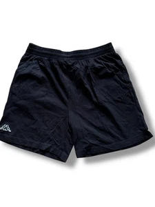 Kappa Black Shorts Men’s XXL | Gym Activewear Large Logo - Picture 1 of 11