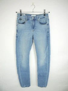 Pantalones de mezclilla ajustados elásticos Calvin Klein azul claro lavado a la piedra W30 L32 - Imagen 1 de 12