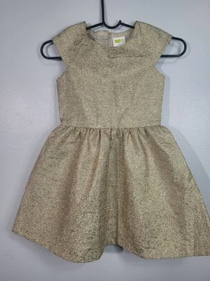 Vestido dorado de Crazy 8, para niña. Talla 7, ideal para fiestas, Año Nuevo, Navidad Foto 1 de 4