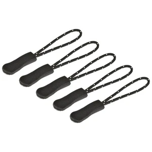 Cerniera Tirare Tirante Testa Maniglia Sostituzione, Nero Bianco 20pz - Foto 1 di 5