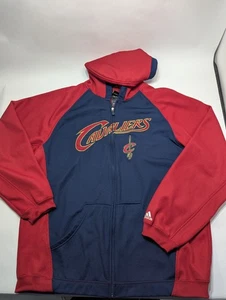 Chaqueta de calentamiento Adidas Cleveland Cavaliers cremallera completa para hombre talla grande - Imagen 1 de 11