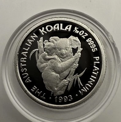1993 $5 Australia 1/20 Oz Platinum Proof Koala Coin • Uncirculated - Image 1 of 4