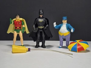 Lote Toy Biz Kenner The Penguin & Batman & Robin 1989 - Imagen 1 de 24