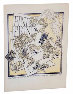 Sandra KIRSHENBAUM / FINE PRINT THE REVIEW FOR THE ARTS OF THE BOOK #133861 - Picture 1 of 1