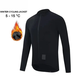 Herren Winter Thermo-Radjacke Fahrradmantel Fahrradbekleidung Langarm Radtrikots - Bild 1 von 29