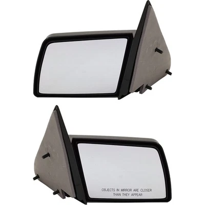 Mirrors For 1988-99 Chevrolet K1500 C1500 2 Pcs Manual Glass and Fold Paintable - Imagem 1 de 4